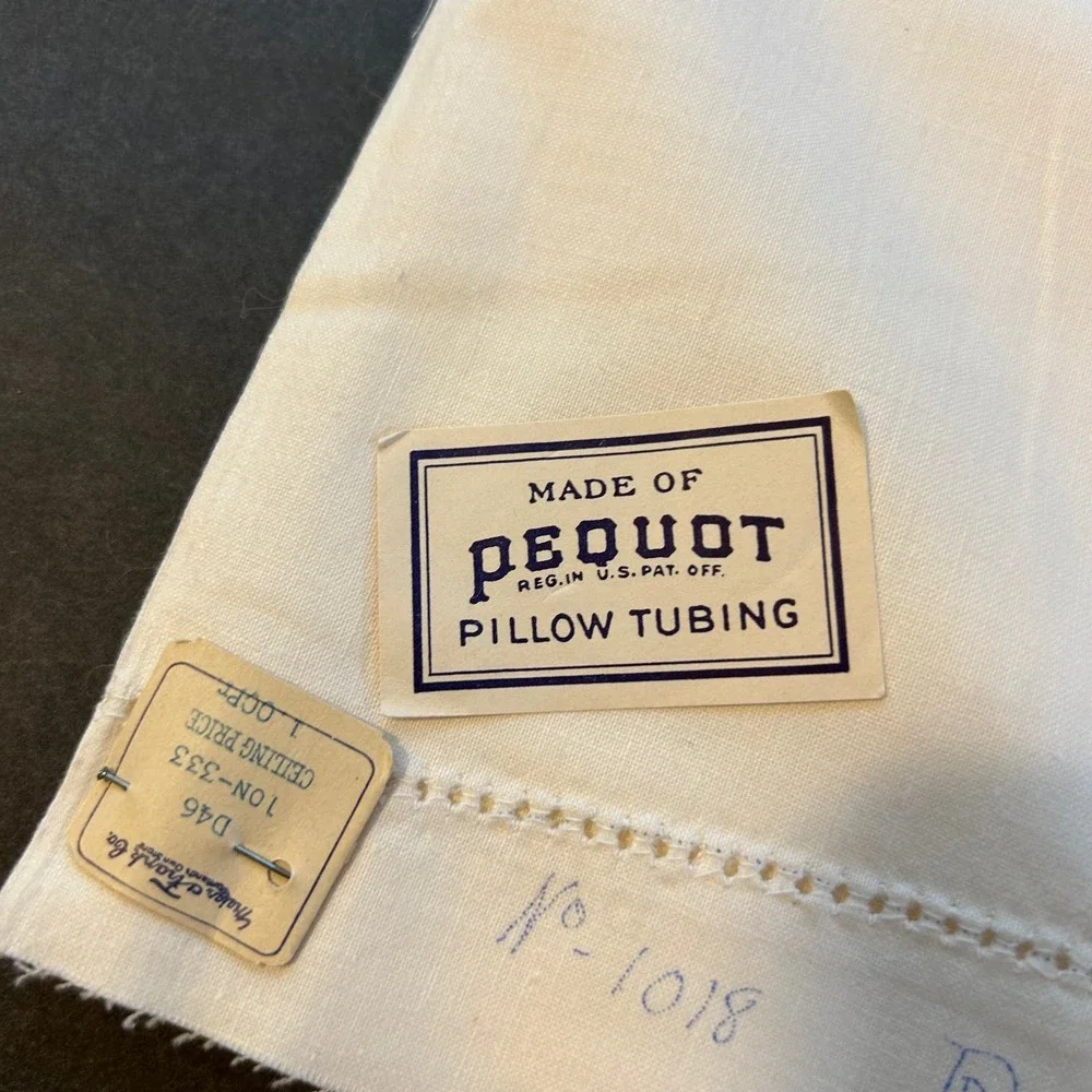 Vintage‎ His & Hers Stamped Pillow Tubing To Embroider 64x21 #1018 NOSWT